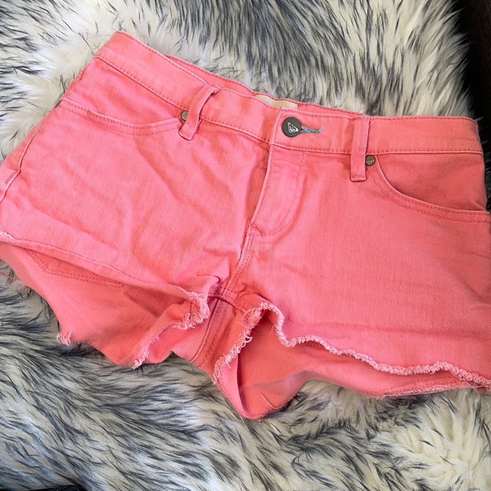 Roxy Pink Cut Off Shorts